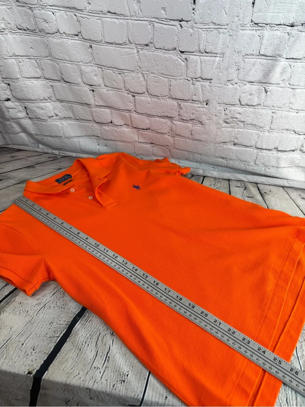 POLO RALPH LAUREN Orange Polo Shirt | Classic Prep | Golfcore | Resort Style | S